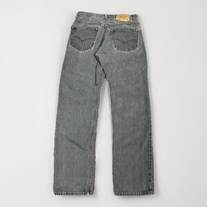 VTG 80s Levis 501 Jeans Mens 30x30 Faded Black Button Fly 501-0658 Made in USA